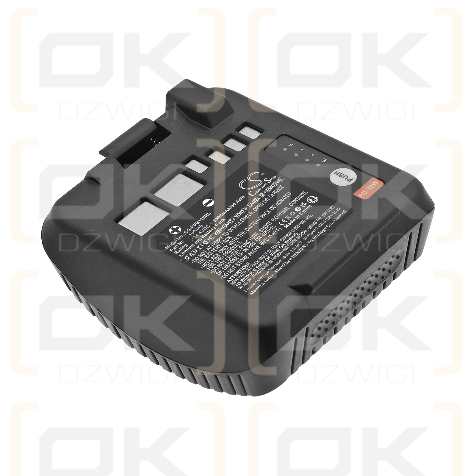 Ersatzakku für Profoto Monolight B10X Plus / 100440 3500 mAh Li-Ion 14,4 V (Cameron Sino)