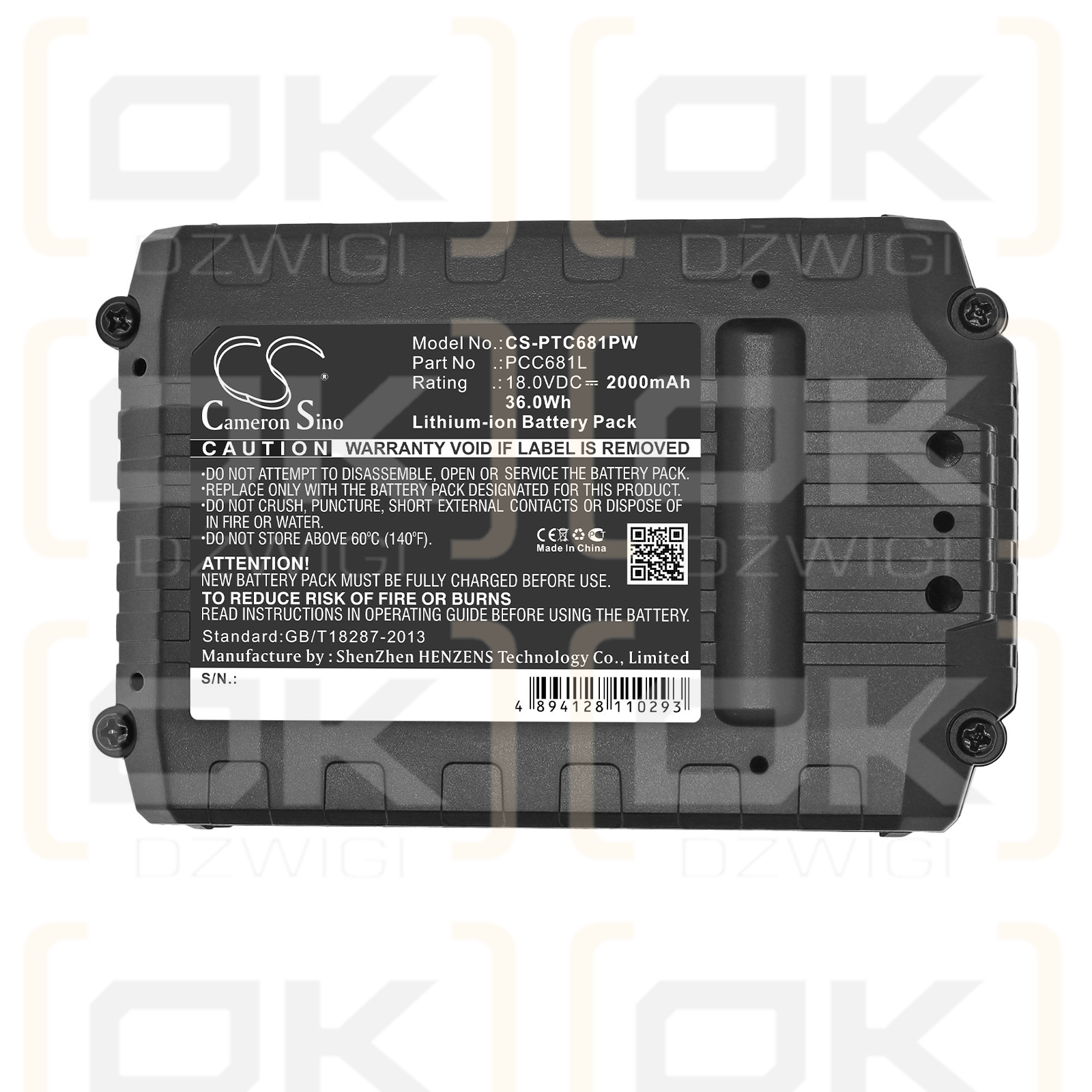 Bateria zamienna do Black & Decker STC1815 Typ 1 / LB20 2000 mAh Li-ion 18 V (Cameron Sino)