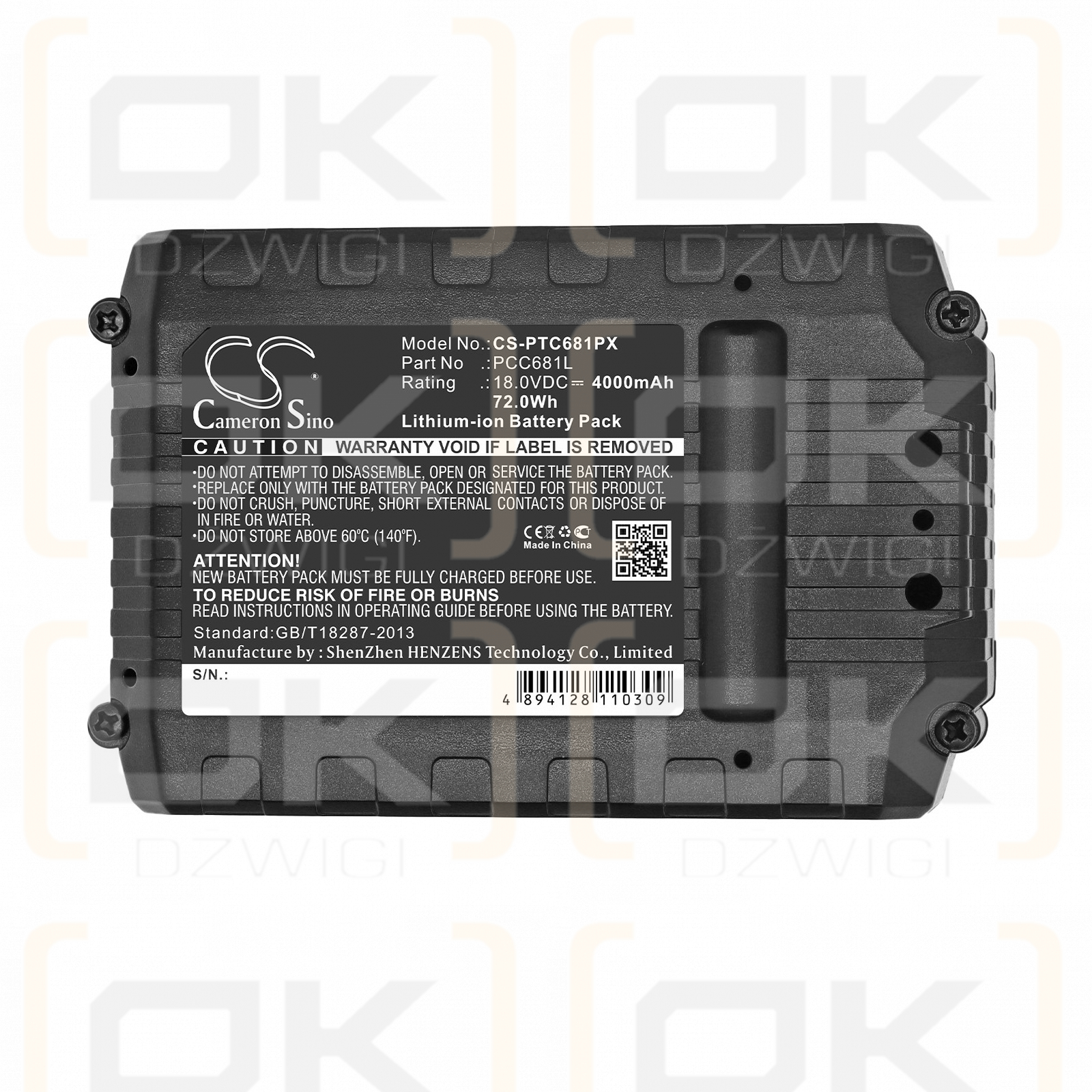 Bateria zamienna do Black & Decker STC1815 Typ 1 / LB20 4000 mAh Li-ion 18 V (Cameron Sino)