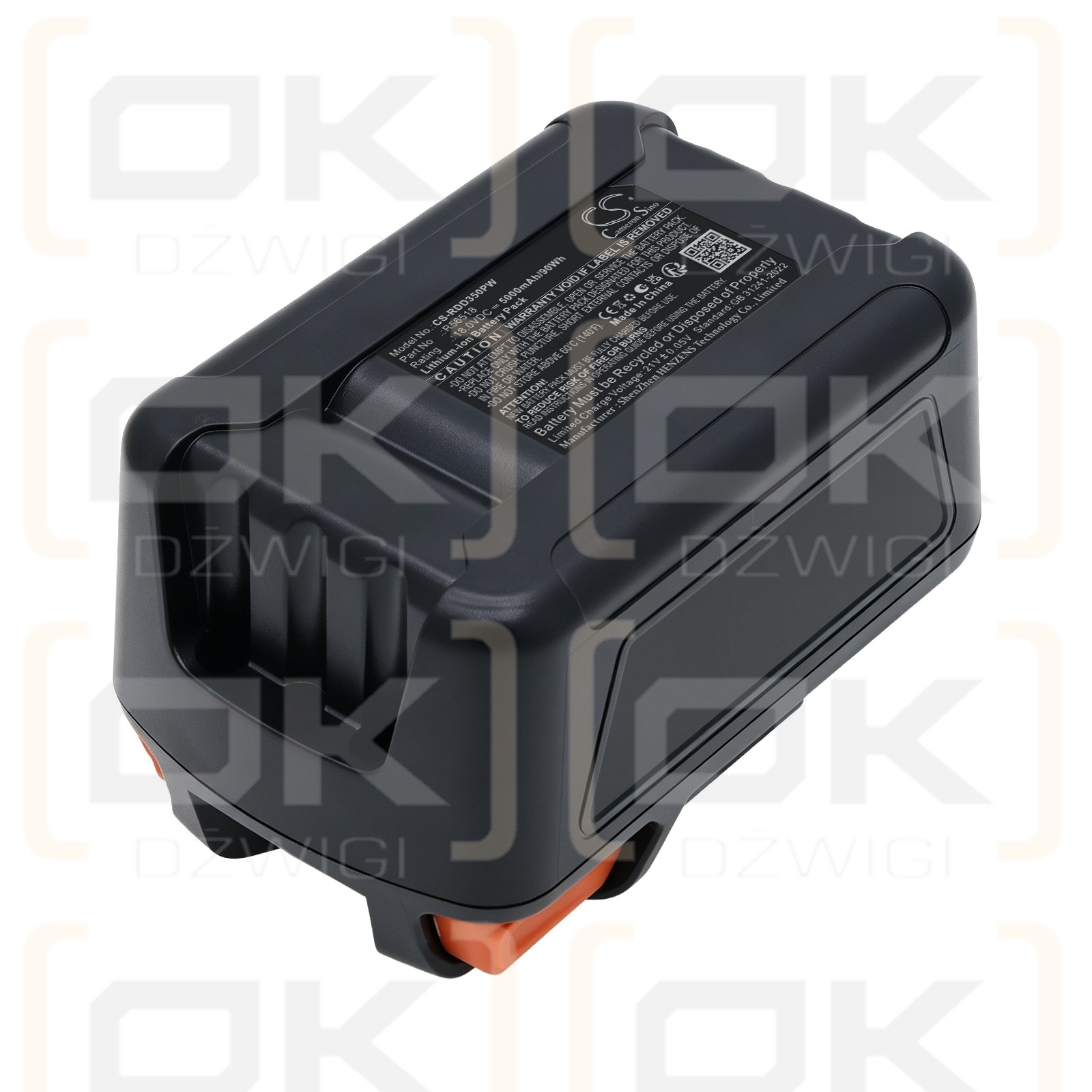 Bateria zamienna do Ridgid  CS6x Versa / R56518 5000 mAh Li-ion 18 V (Cameron Sino)