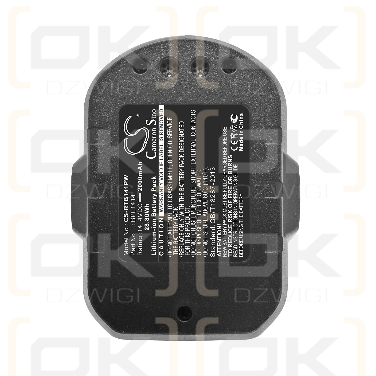 Bateria zamienna do Ryobi LCD1402 / BPL1414 2000 mAh Li-ion 14.4 V (Cameron Sino)