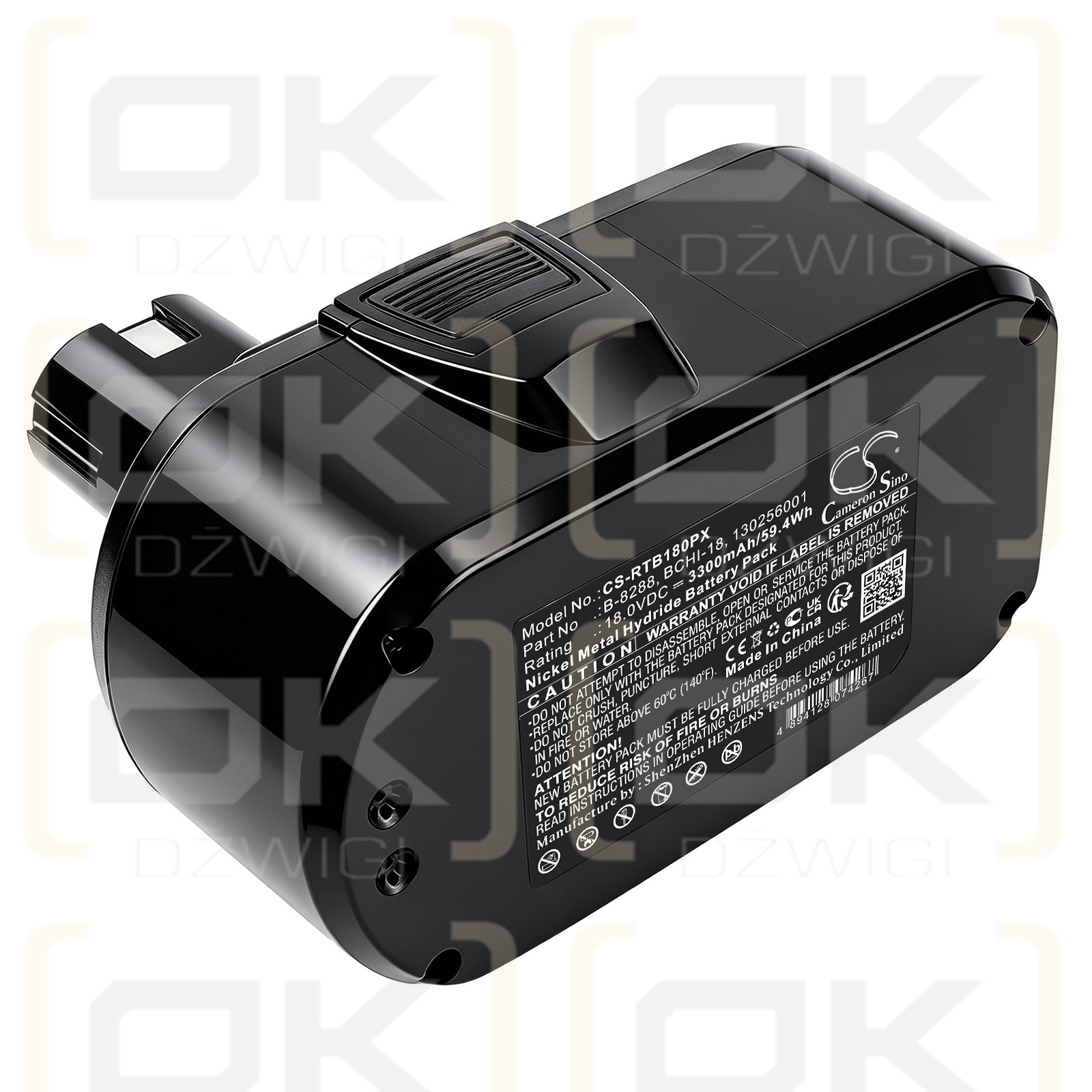 Bateria zamienna do Ryobi CDL1802P4 / B-8288 3300 mAh Ni-MH 18 V (Cameron Sino)