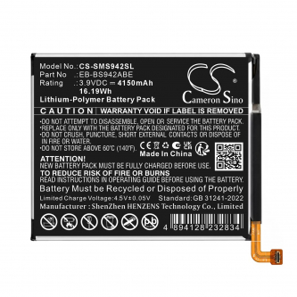Replacement Battery for Samsung SM-S942B/DS / EB-BS942ABE 4150 mAh Li-Polymer 3.9 V (Cameron Sino)