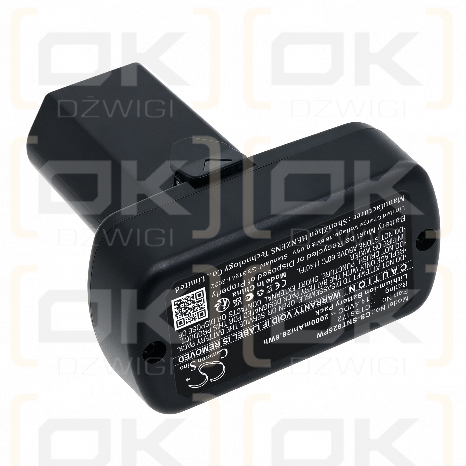Bateria zamienna do Snap-On  CTR761 / CTB8172 2000 mAh Li-ion 14.4 V (Cameron Sino)
