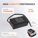 Ersatzakku für Segway Navimow I210 AWD / NBBF2205A 5200 mAh Li-Ion 21,6 V (Cameron Sino)