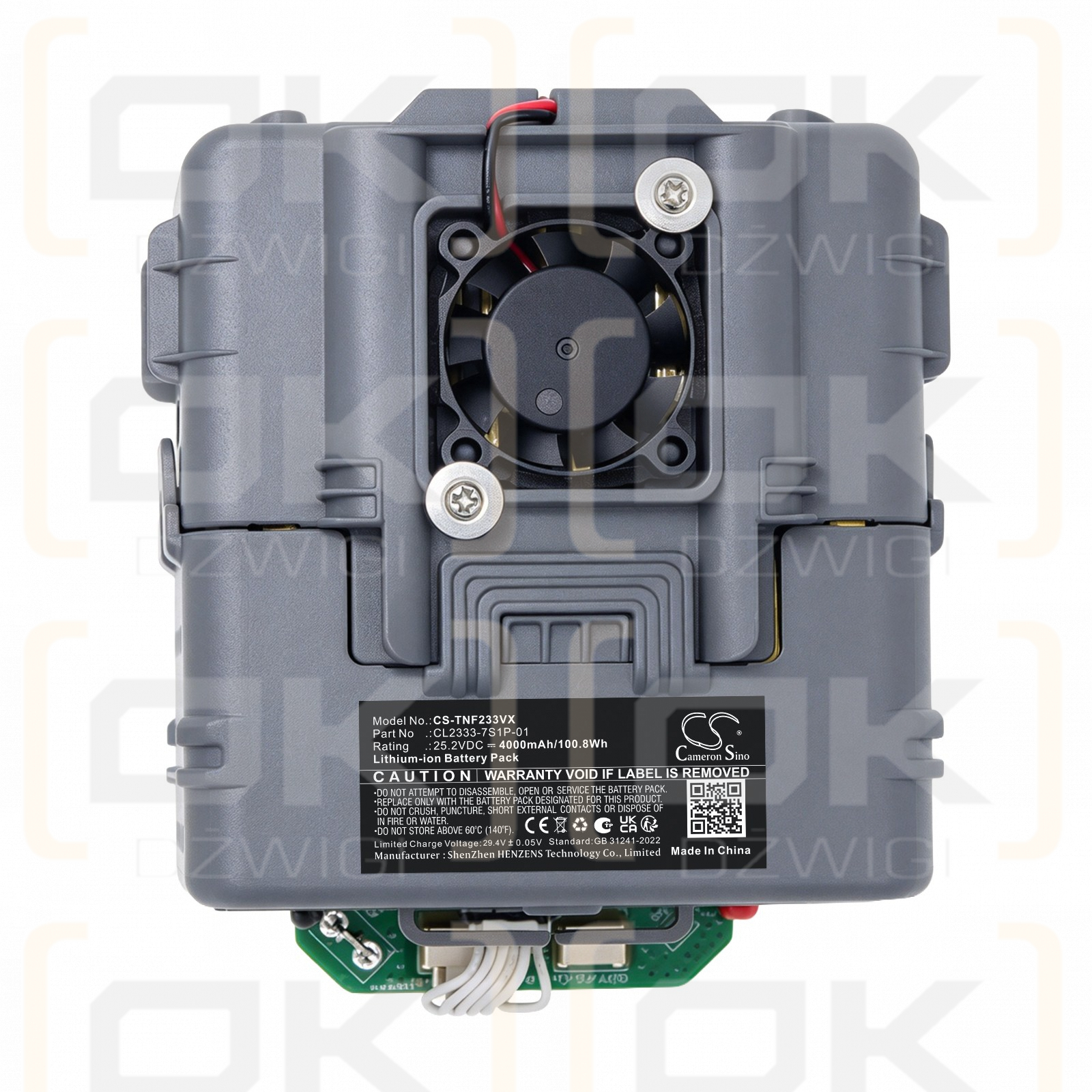 Ersatzakku für Tineco Floor One Booster Pro / CL2333-7S1P-01 4000 mAh Li-Ion 25,2 V (Cameron Sino)