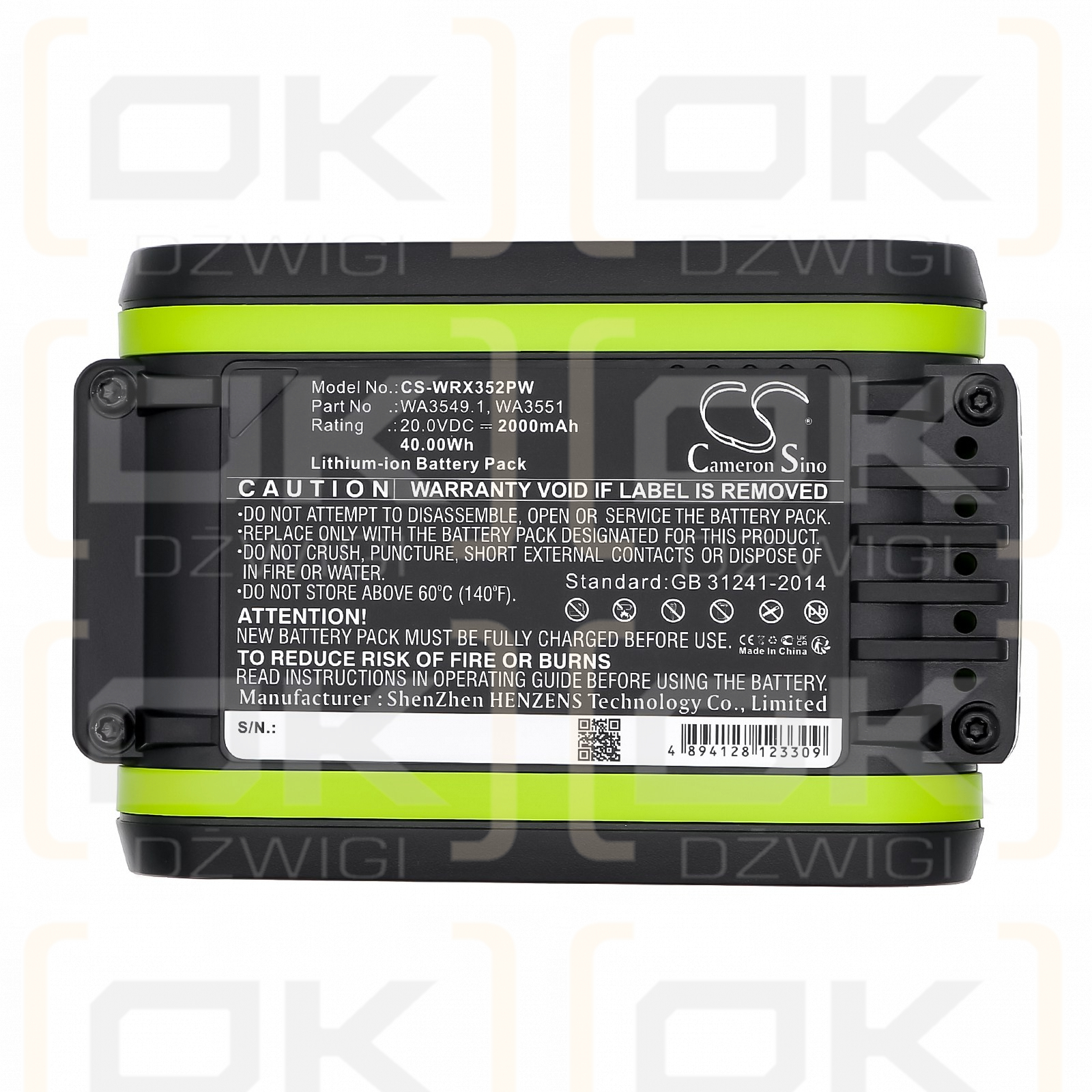 Bateria zamienna do AL-KO Easy Flex HTA 2050 Long Reach Hedge Trimmer / B50 2000 mAh Li-ion 20 V (Cameron Sino)
