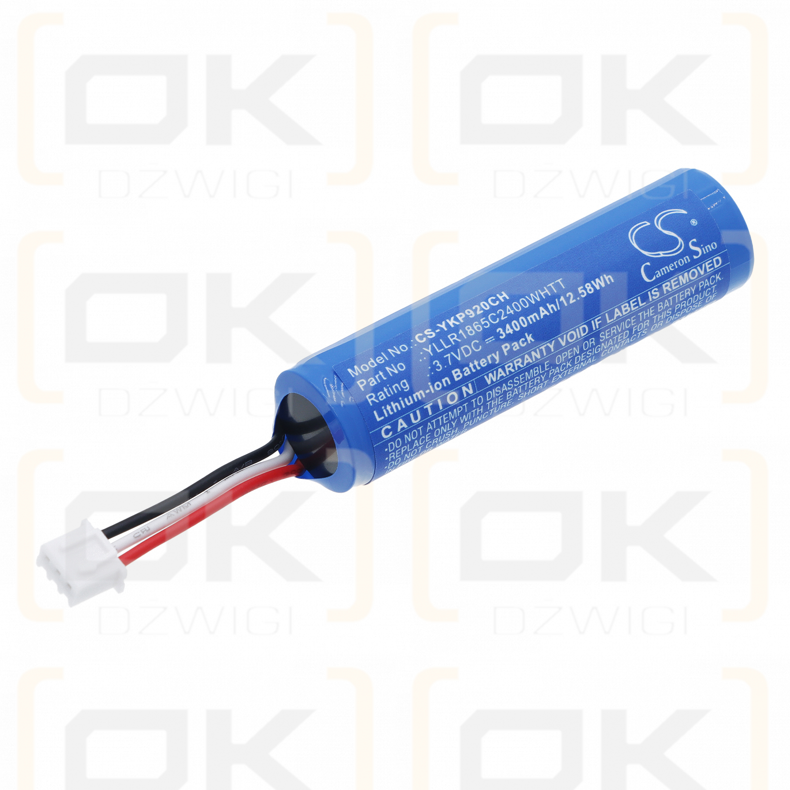 Ersatzakku für Yealink SP92USBC/A / YLLR1865C2400WHTT 3400 mAh Li-Ion 3,7 V (Cameron Sino)