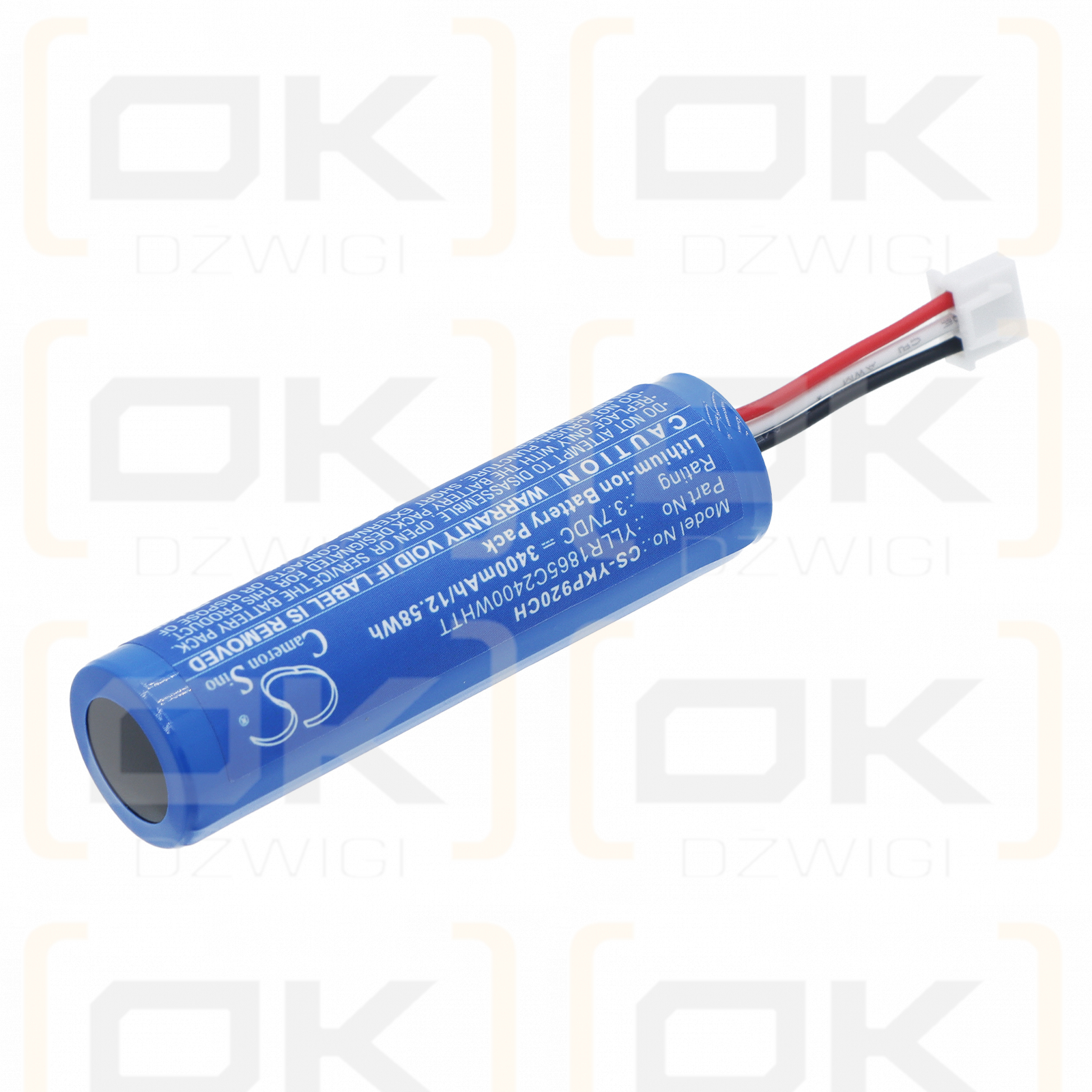 Ersatzakku für Yealink SP92USBC/A / YLLR1865C2400WHTT 3400 mAh Li-Ion 3,7 V (Cameron Sino)