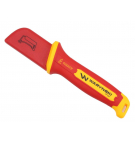 Insulated sickle-shaped assembly knife with cover, VDE compliant, Waryński
