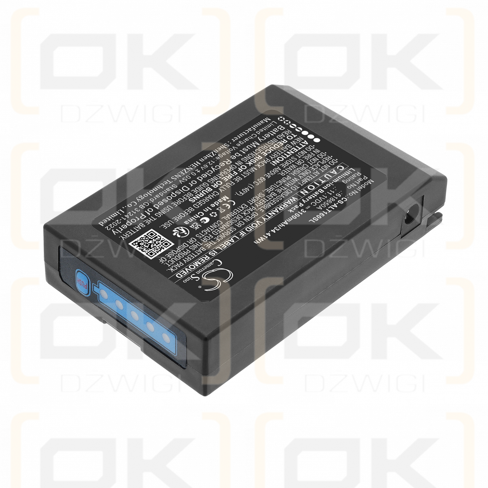 Batería de repuesto para Eloik T16 / 618650A 3100 mAh Li-ion 11.1 V (Cameron Sino)