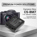 Ersatzakku für Panasonic DMC-FZ5S / CGA-S002 680 mAh Li-Ion 7,4 V (Cameron Sino)