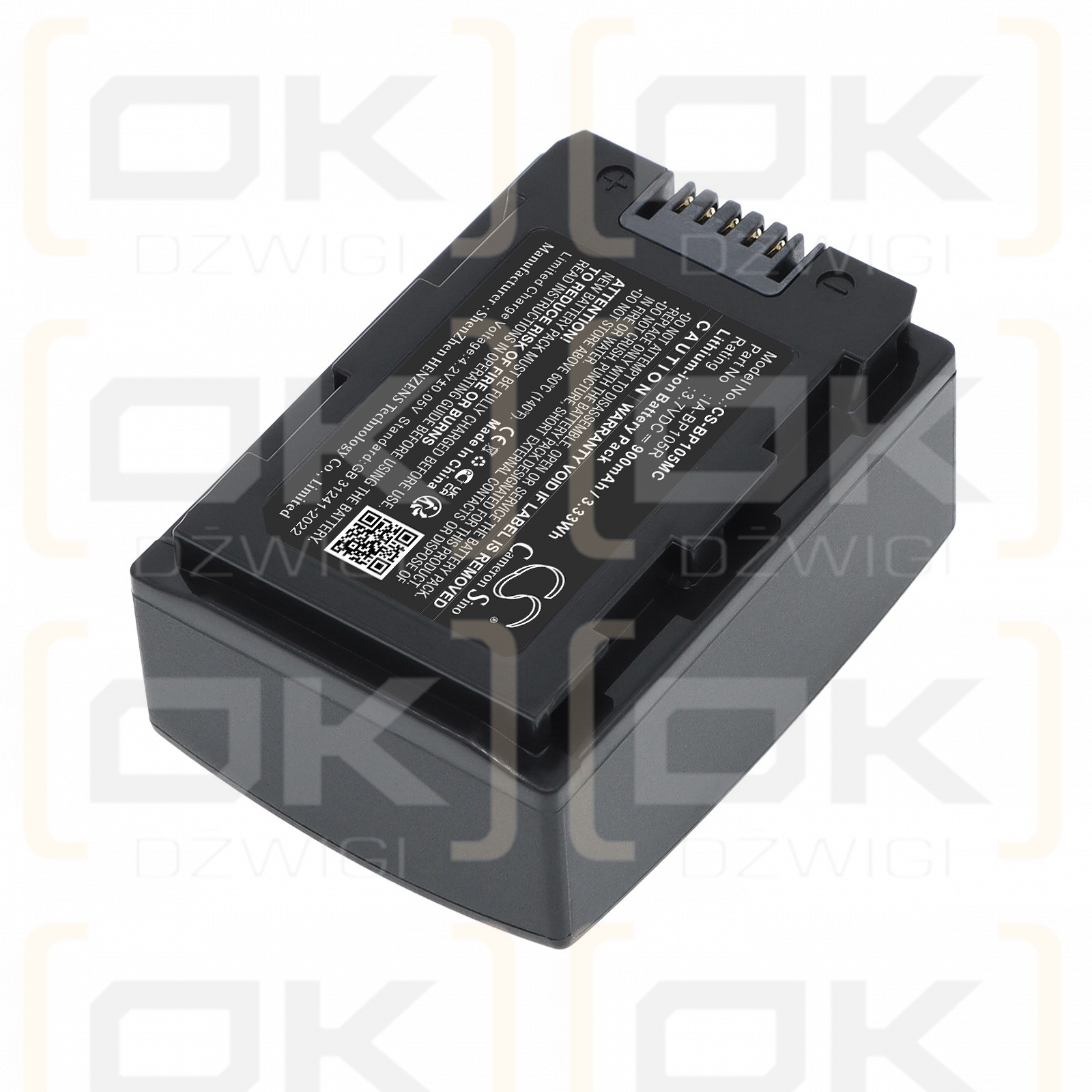 Ersatzakku für Samsung SMX-F70BP / IA-BP105R 900mAh Li-Ion 3,7V (Cameron Sino)