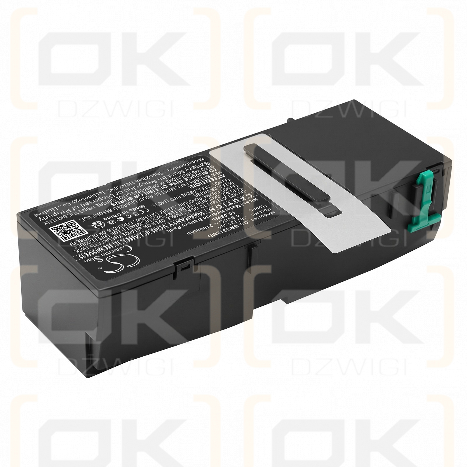 Batería de repuesto para bomba de infusión B.Braun Space / 8713180 2100 mAh Ni-MH 4,8 V (Cameron Sino)