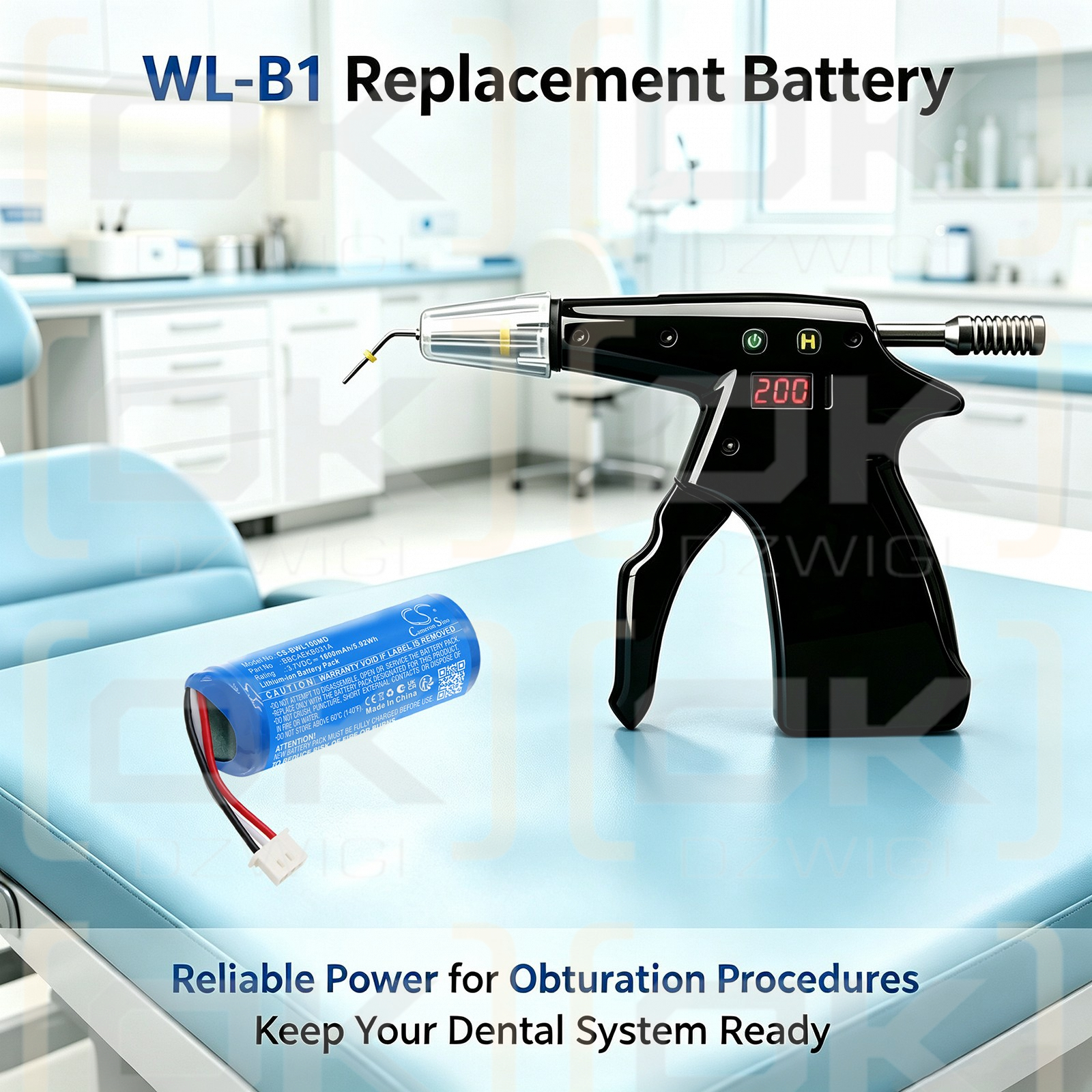 Batería de repuesto para B&L beta WL-B1 / BBCAEKB031A 1600mAh Li-ion 3.7V (Cameron Sino)