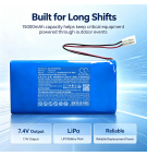 Batería de repuesto para Cobra Command Center / 7565125 16000 mAh Li-Polymer 7.4 V (Cameron Sino)