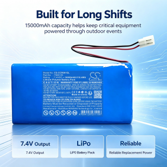 Batería de repuesto para Cobra Command Center / 7565125 16000 mAh Li-Polymer 7.4 V (Cameron Sino)