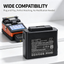 Batería de repuesto para empalmadora de fusión Comptyco FS-60F / A-81S, 7800 mAh, iones de litio, 11,1 V (Cameron Sino)