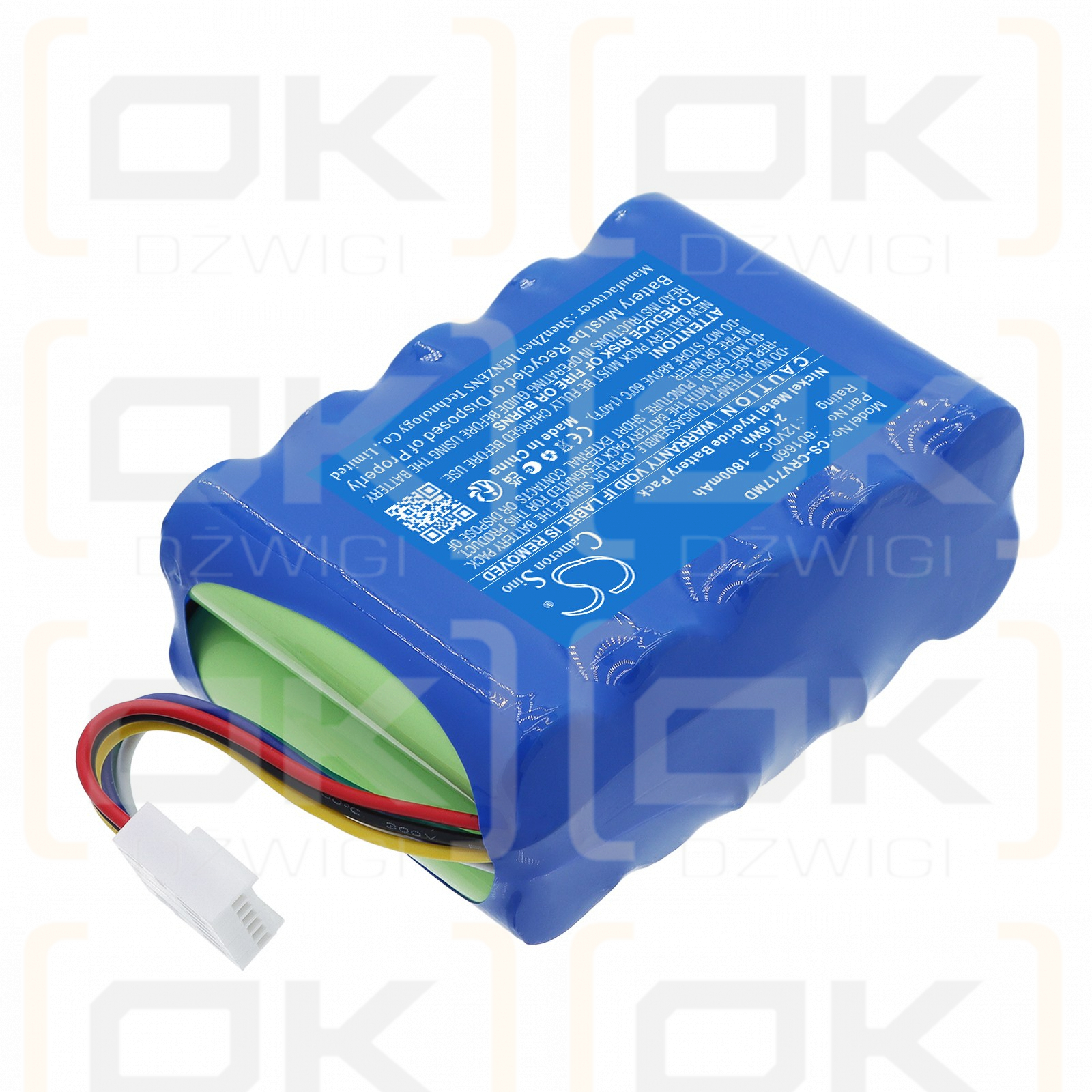 Сменный аккумулятор для инфузомата Codan Argus 717/601660 1800 мАч Ni-MH 12 В (Cameron Sino)