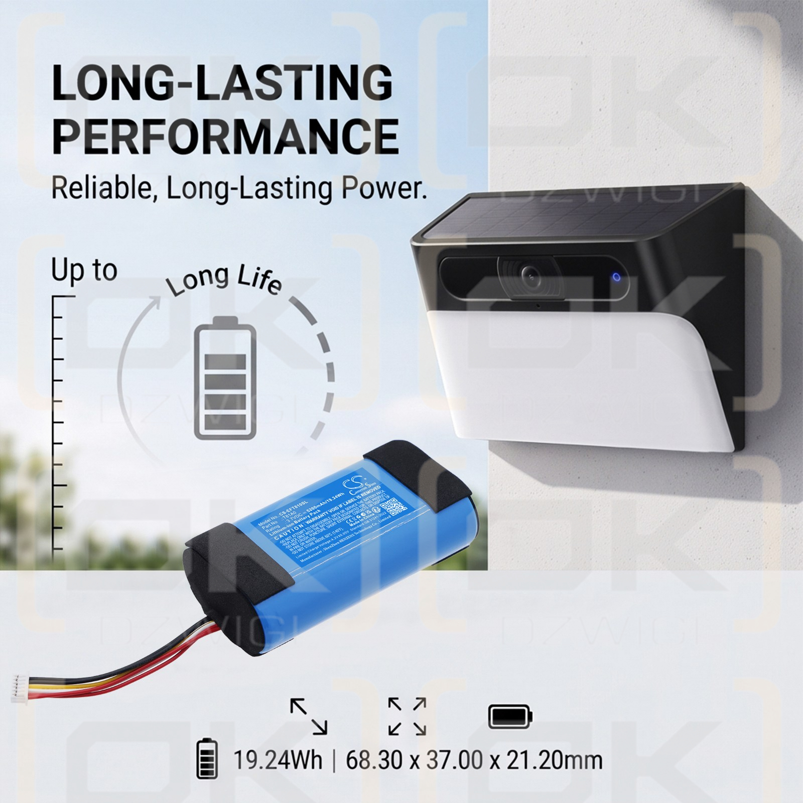 Ersatzakku für Eufy T81A0 / T81A0 5200mAh Li-Ion 3,7V (Cameron Sino)