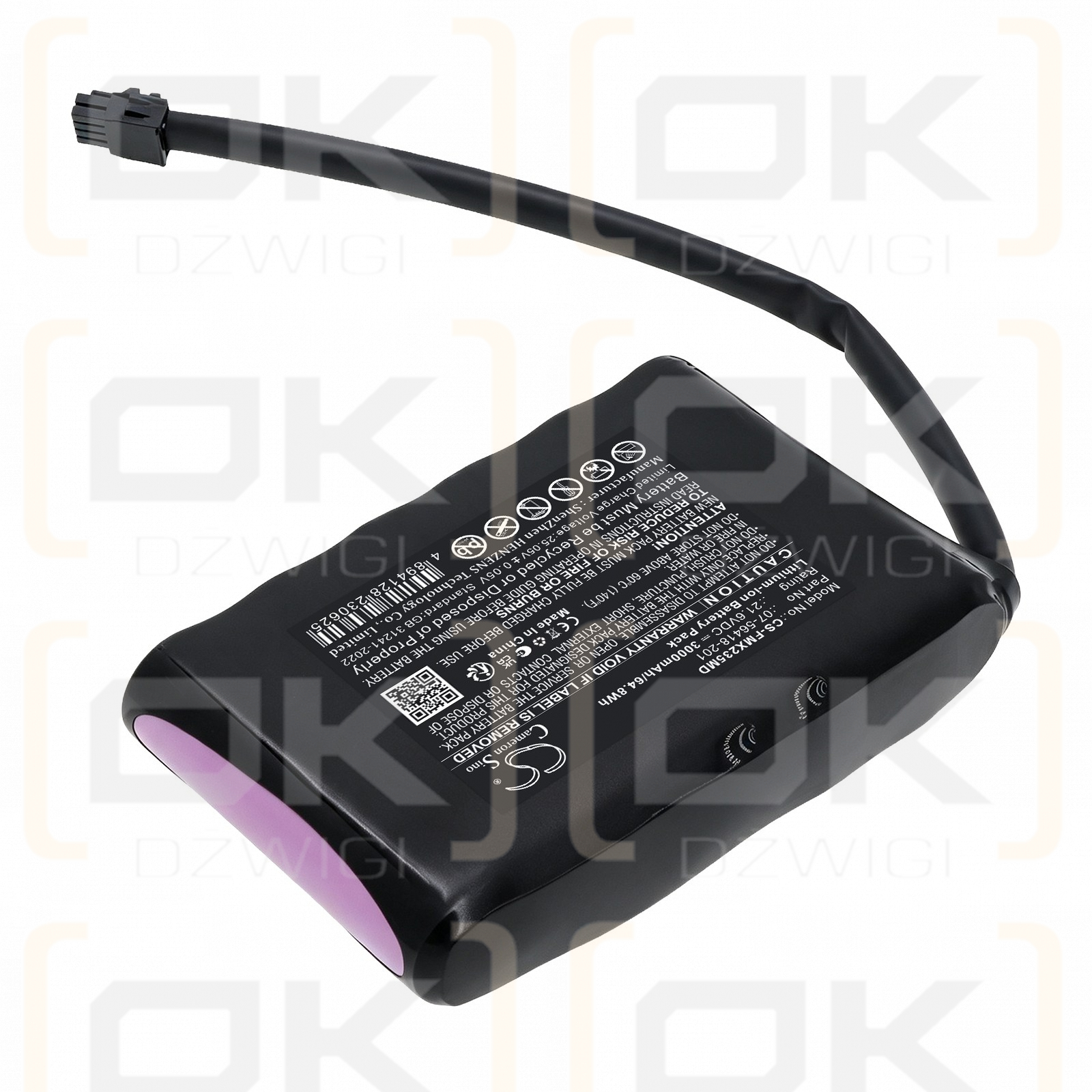 Сменный аккумулятор для Fujifilm Sonosite PX P23597-05 / 07-56418-201 3000 мАч Li-ion 21,6 В (Cameron Sino)
