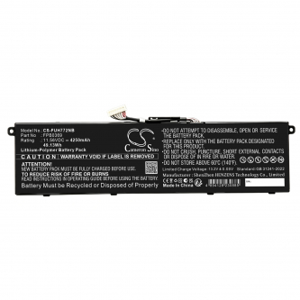 Replacement Battery for Fujitsu WAB/H1 / CP813907-01 4250 mAh Li-Polymer 11.56 V (Cameron Sino)
