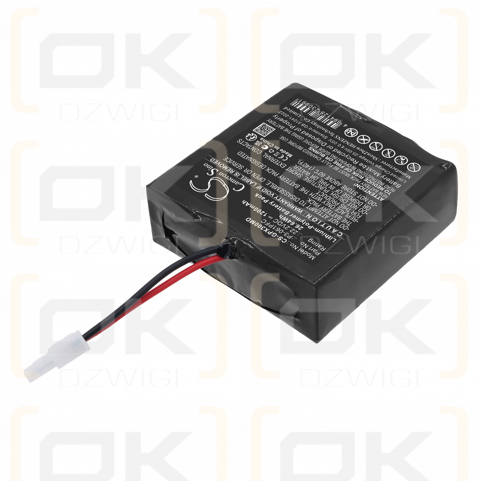 Bateria zamienna do GENORAY PORT-X Ⅲ /  P3-061PFC 1200 mAh Li-Polymer 22.2 V (Cameron Sino)
