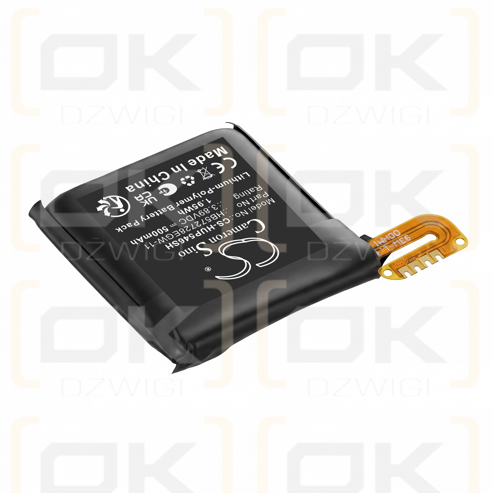 Ersatzakku für Huawei Watch GT5 46mm / HB572728EGW-11 500mAh Li-Polymer 3.89V (Cameron Sino)