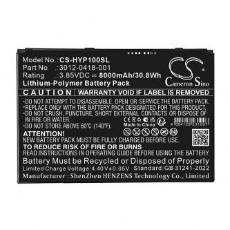 Batería de repuesto para Honeywell ScanPal EDA10A / 3012-0418-001, 8000 mAh, polímero de litio, 3,85 V (Cameron Sino)