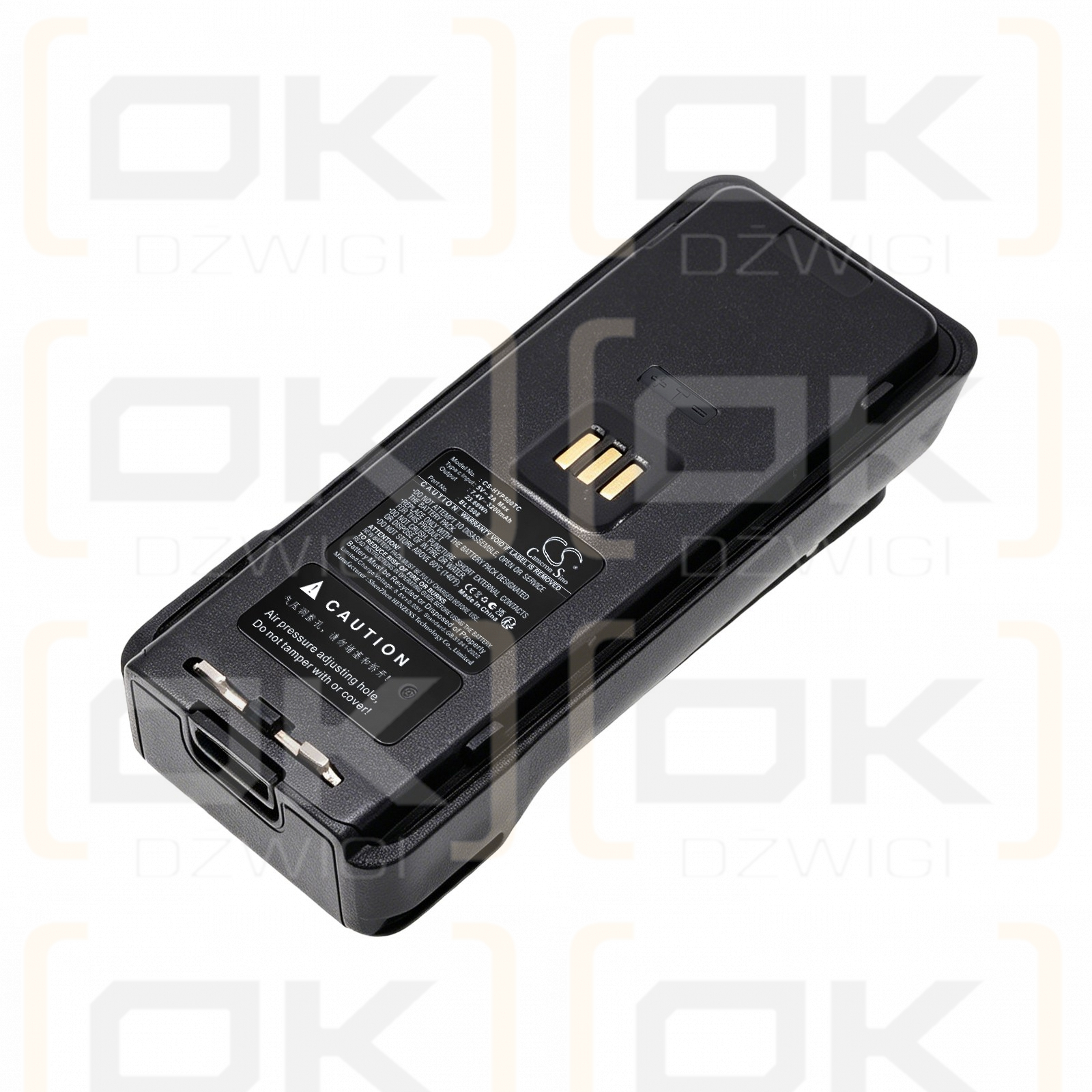 Batería de repuesto para Hytera HP660 / BL1508, 3200 mAh, iones de litio, 7,4 V (Cameron Sino)