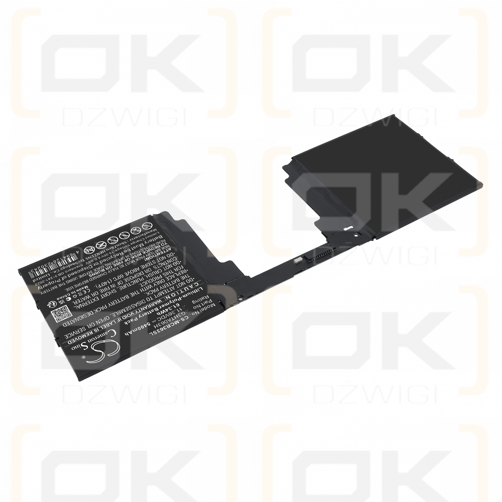 Replacement Battery for Microsoft Surface Book 3 15 inch / G3HTA063H 5400 mAh Li-Polymer 11.36 V (Cameron Sino)
