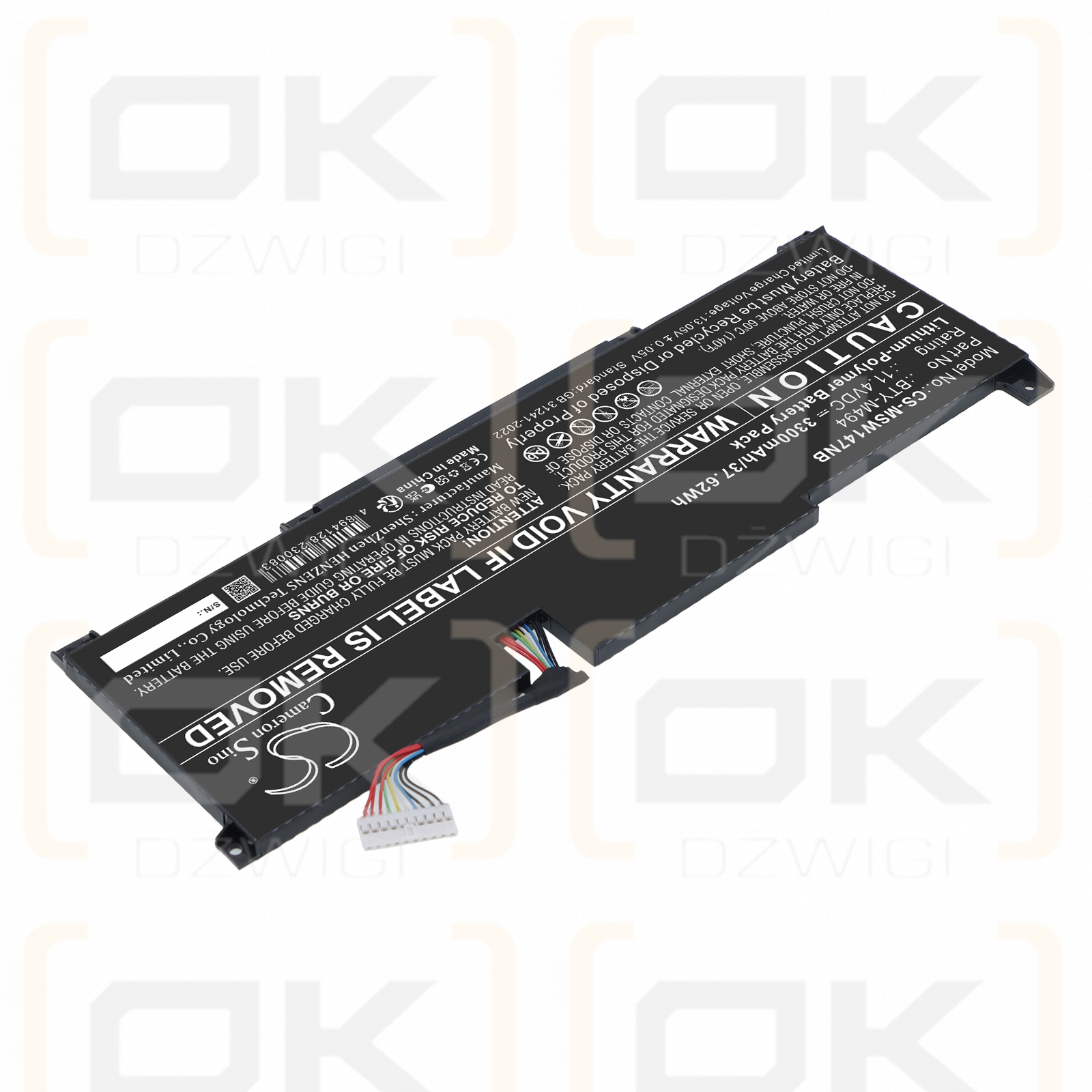 Ersatzakku für MSI Modern N 14 C12M-657MX / BTY-M494 4250mAh Li-Polymer 11,4V (Cameron Sino)