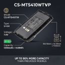 Batería de repuesto para Motorola XTS4000 / NNTN6944 1200 mAh Li-ion 7.4 V (Cameron Sino)