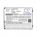 Batería de repuesto para Sunmi L2K / JKJG 4600mAh 3.8V (Cameron Sino)