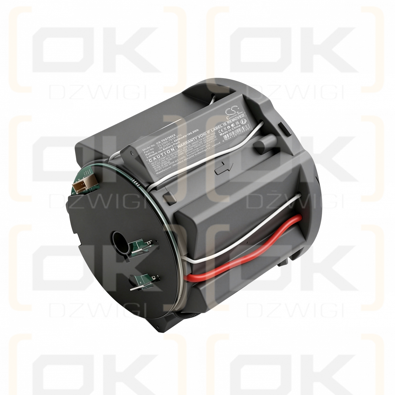 Replacement Battery for Tineco SW20010ECN / CL2203-7S1P-01C 4000mAh Li-ion 25.2V (Cameron Sino)