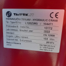 Tajfun Liv 120Z.96 hydraulic crane with a 0.53 grab and a 10t rotator