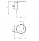 Coil 12VDC 24W fi19 h = 51mm
