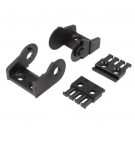 Set of 2400/2500/2450/2480 series chain connection elements, pivoting with a comb