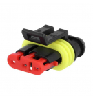 Superseal 1.5 connector housing, plug, female, PIN: 3