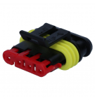 Connector: wire-wire; Superseal 1.5; plug; female; PIN: 4; IP67