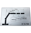 Label capacity diagram E12.78Z