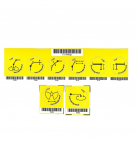 Pictograms set laminated 30mm