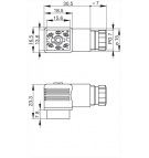 Hiab 5pin cord plug