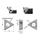 Intermediate plate for ASA NG40 connectors