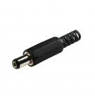 DC power connector; female; 5.5 / 2.1mm; 5.5mm; 2.1mm; on the cable