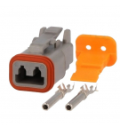 Complete plug Deutsch DT06 female 2pin