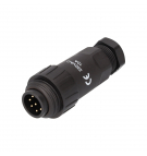 WA22; plug; male; PIN: 7; 6 + PE; IP67; 9 ÷ 10.5mm; 10A; soldering; 250V