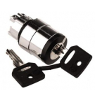Key rotary switch, 3 positions