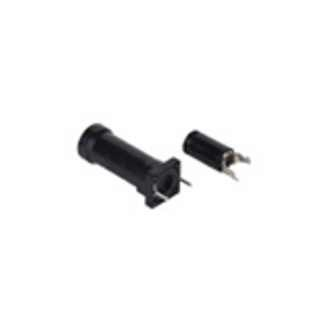 Fuse socket, square with 2 connections, 5x20mm