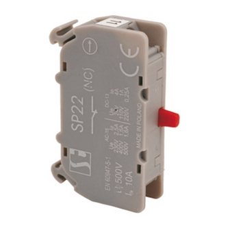 Auxiliary NC contact, rail mounting SP22 \ 01-1-SZ